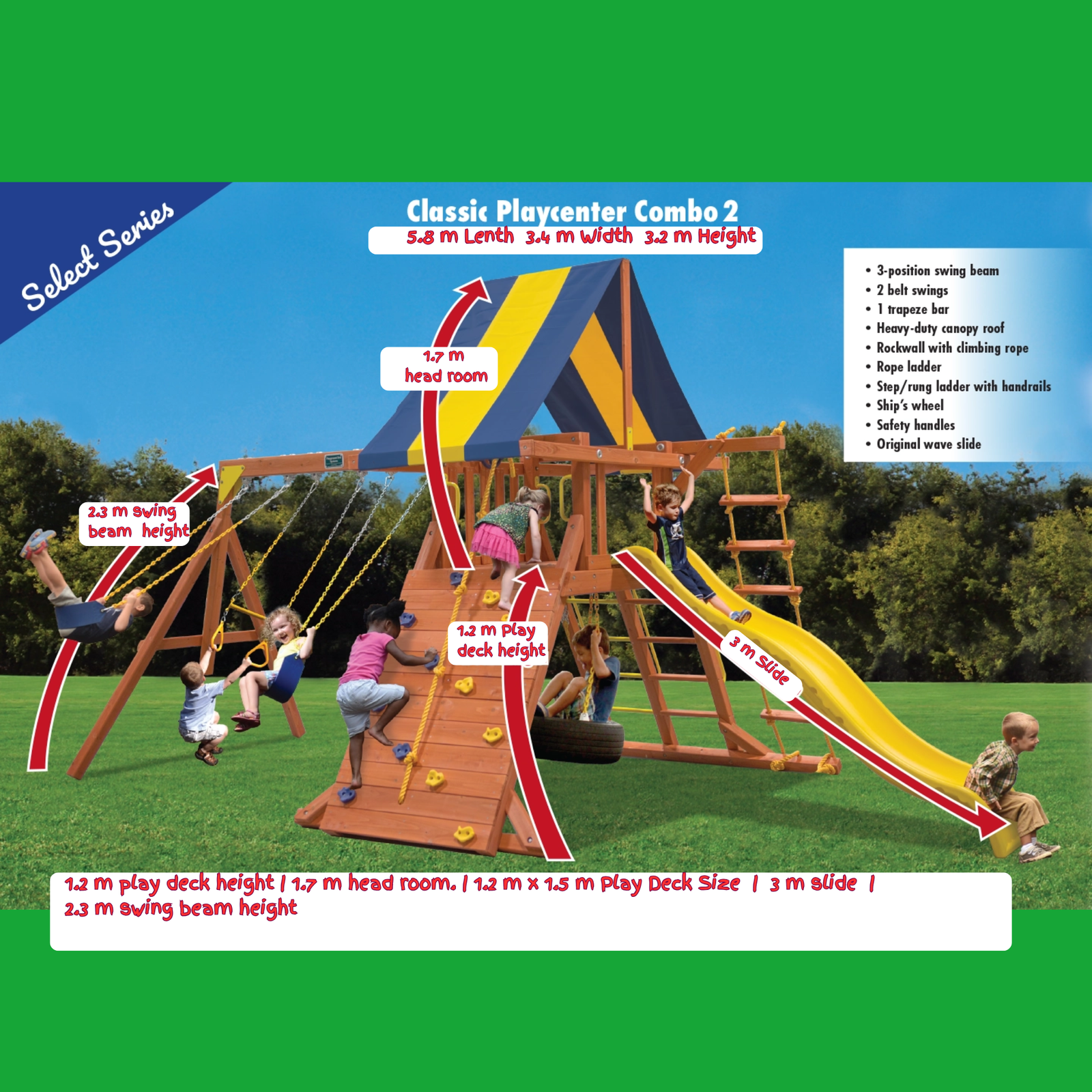 Classic Playcentre 2, with swings