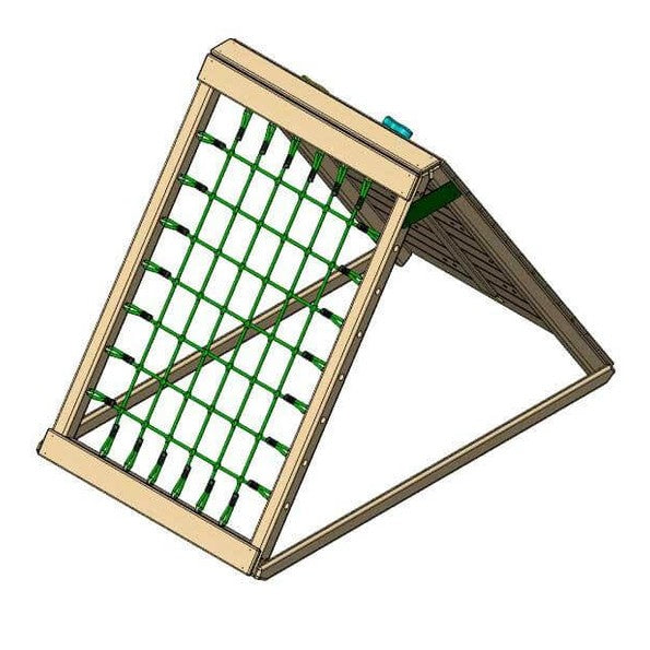 Climbing frame cargo scramble net side