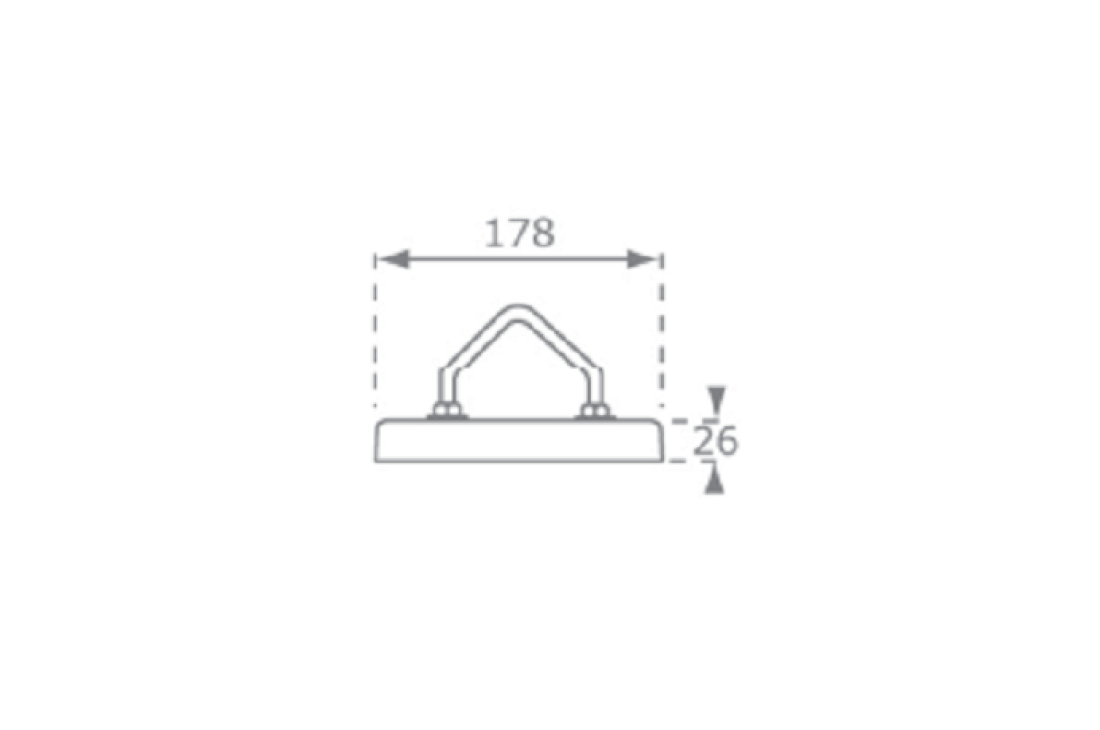 Straight Rubber Swing Seat - KBT