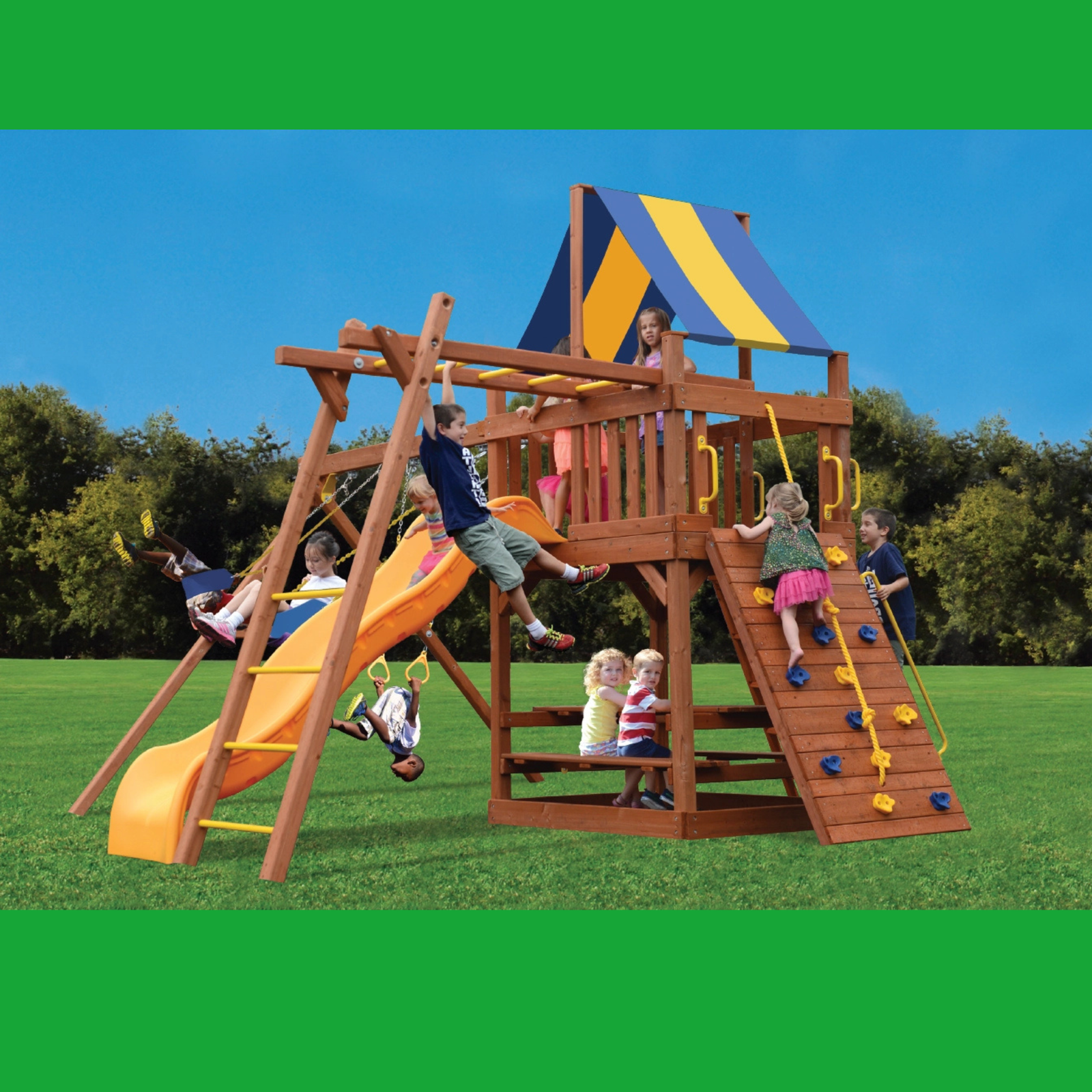 Original Fort 3, Swings & Monkey Bars
