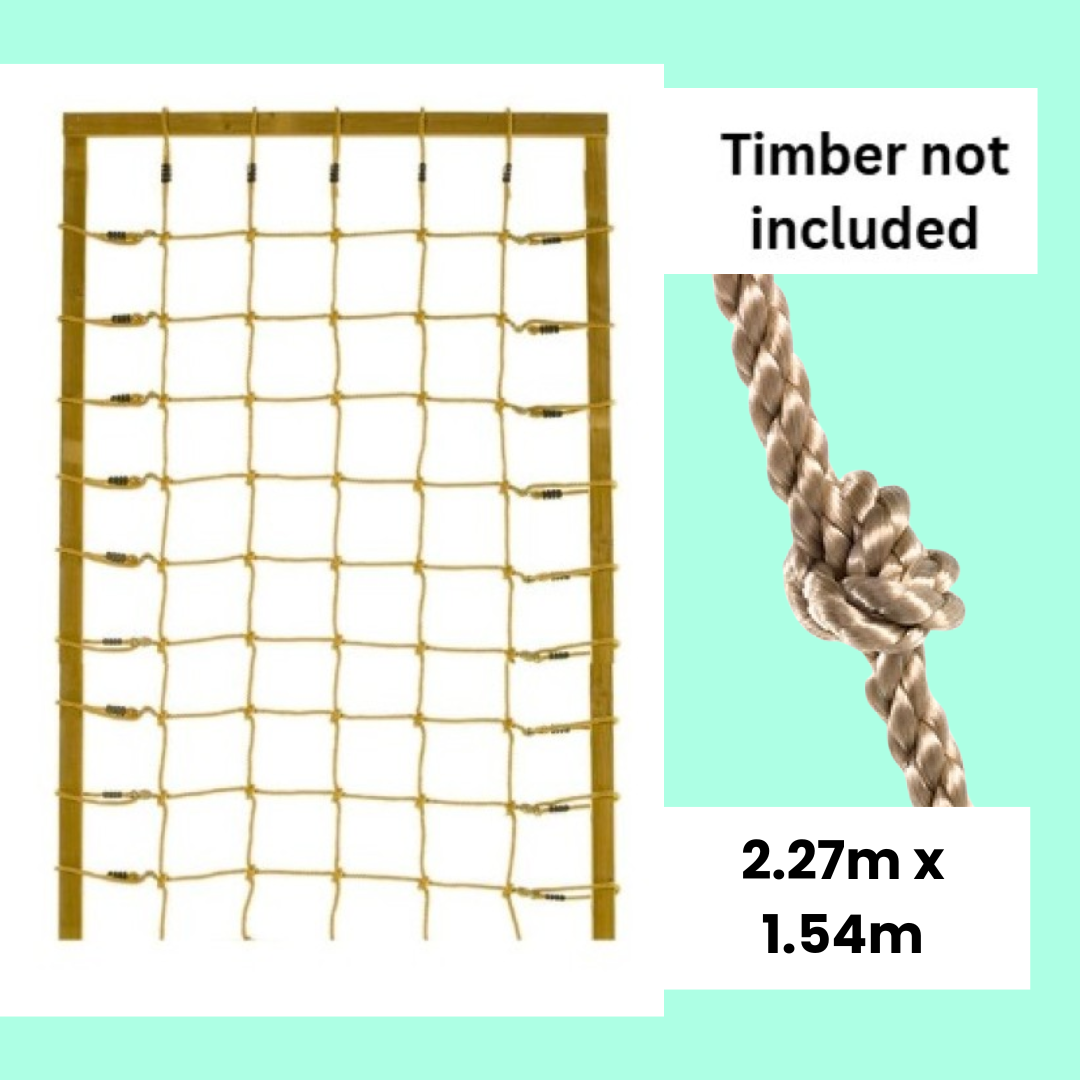 Dimensions and framing of scramble net