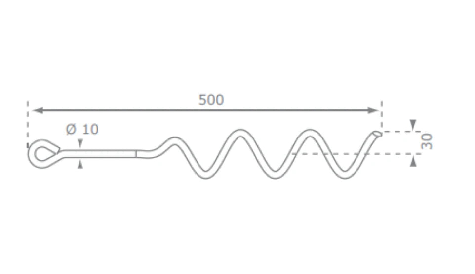 Ground anchor - Spiral 'screw'
