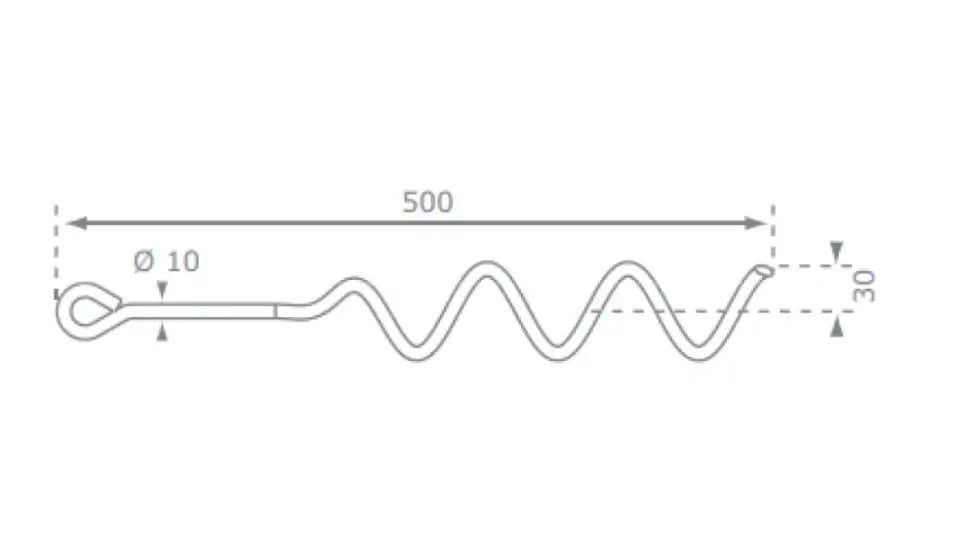 Ground anchor - Spiral 'screw'