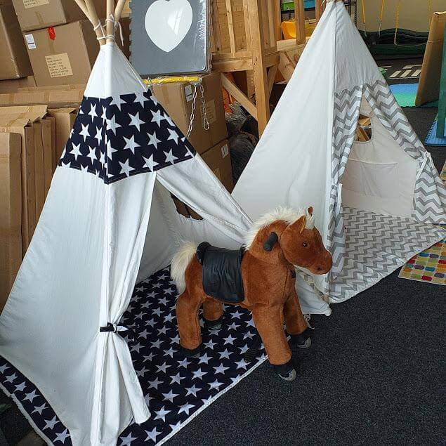 children's cotton teepee's for play