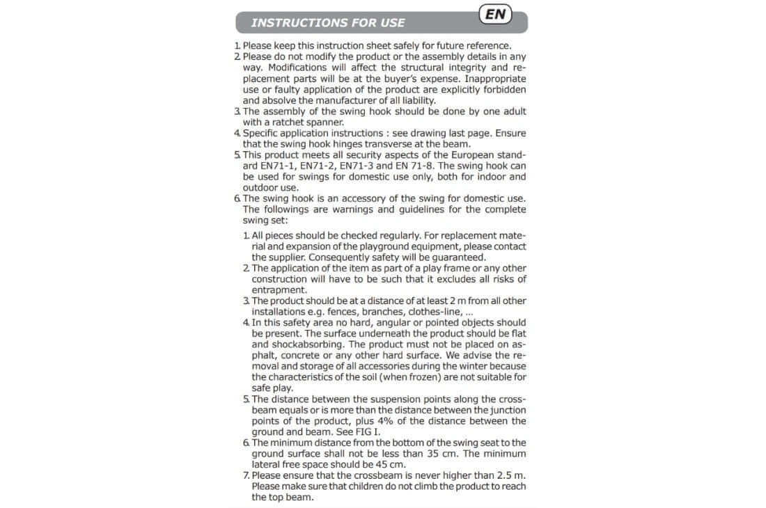 Swing Ductiles (1 piece)