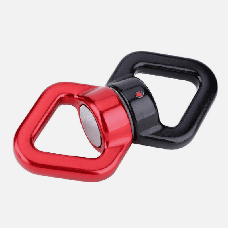 red and black safety swivel for swings