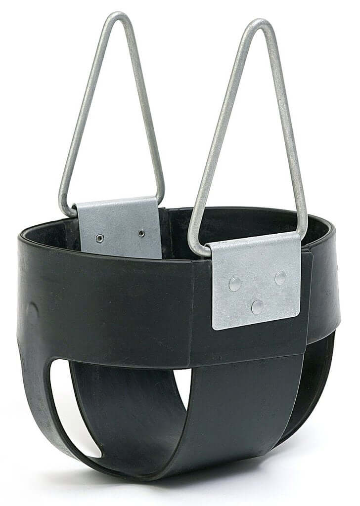 Bucket swing with chains - full bucket