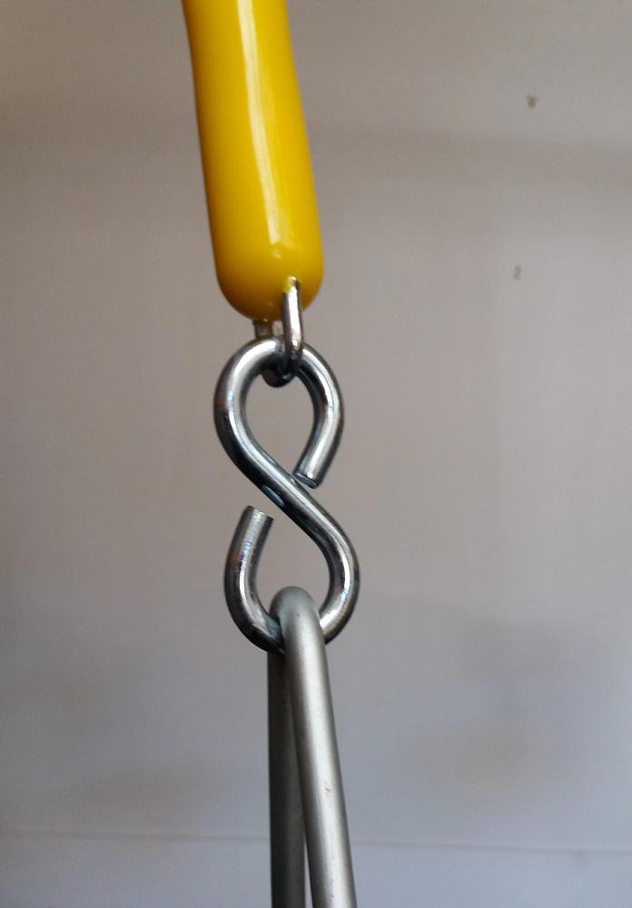 Bucket swing with chains - full bucket