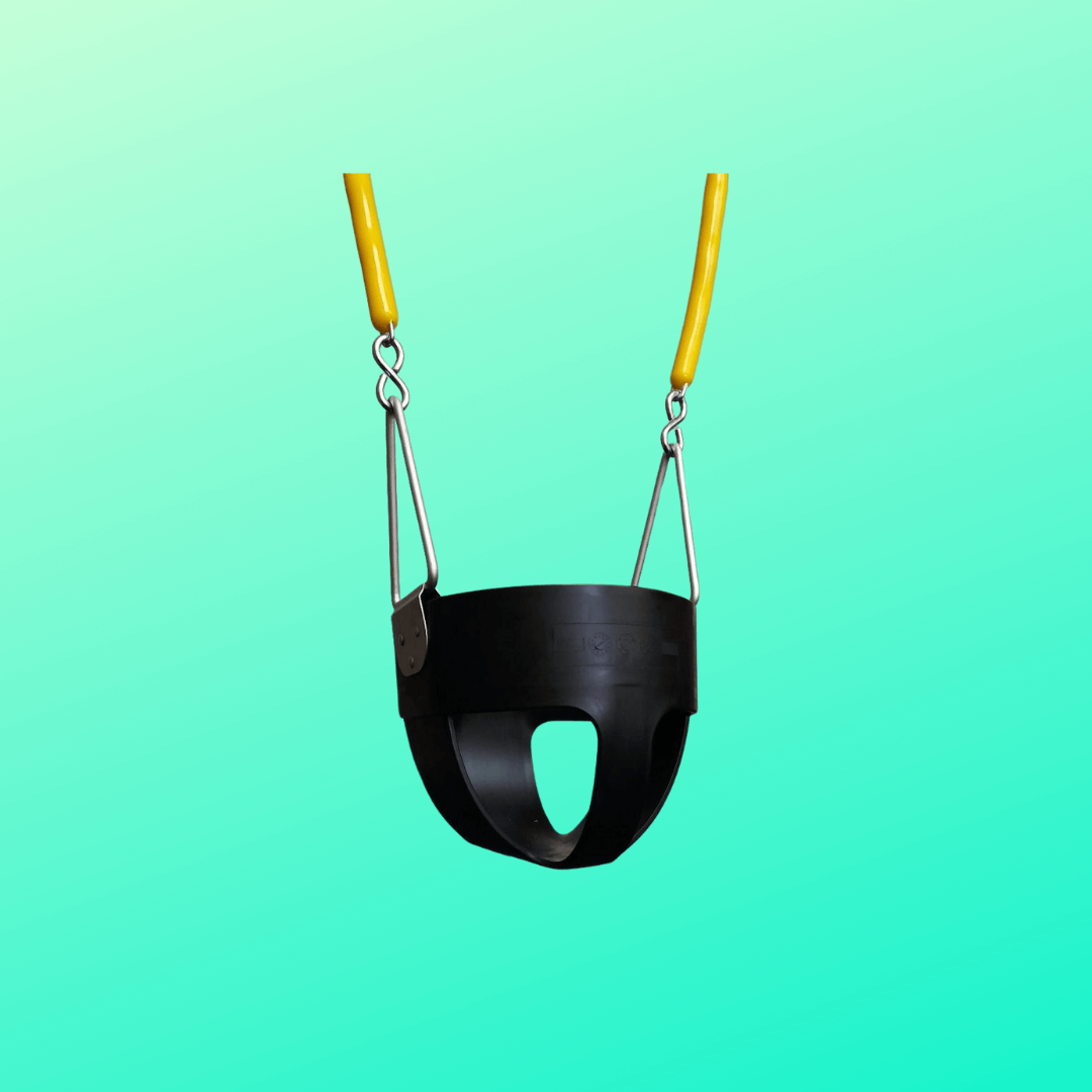 Bucket swing with chains - full bucket
