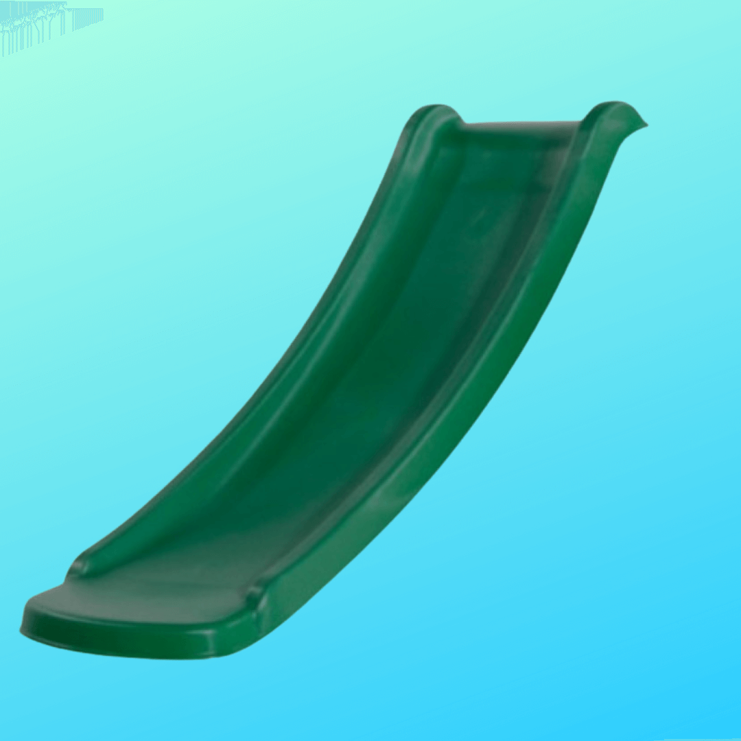 green slide for kids. 60cm deck height
