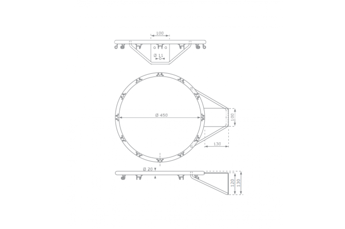 🏀 Basketball Hoop Ring with Net – Professional Size