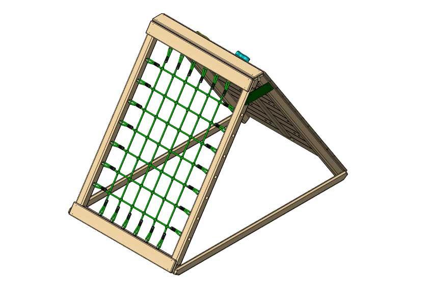 Climbing frame;  Rock wall & scramble net