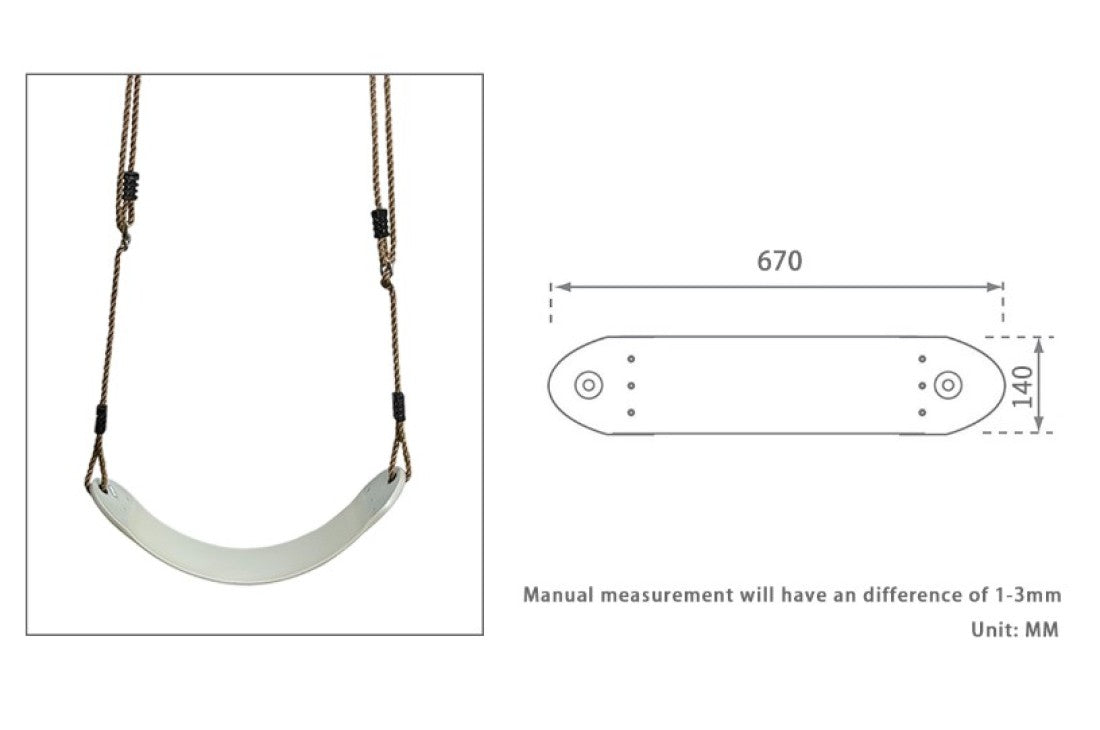 Belt Swing - Flexible - with ropes