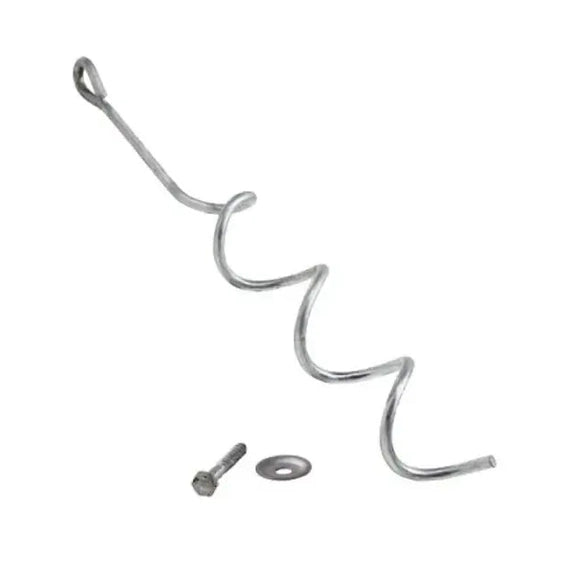 galvanised metal ground screw to secure playgrounds to the ground