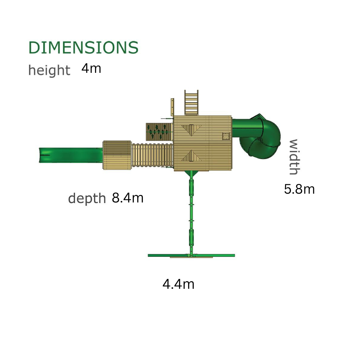 The Moa with Swingbridge Kit-set Playground