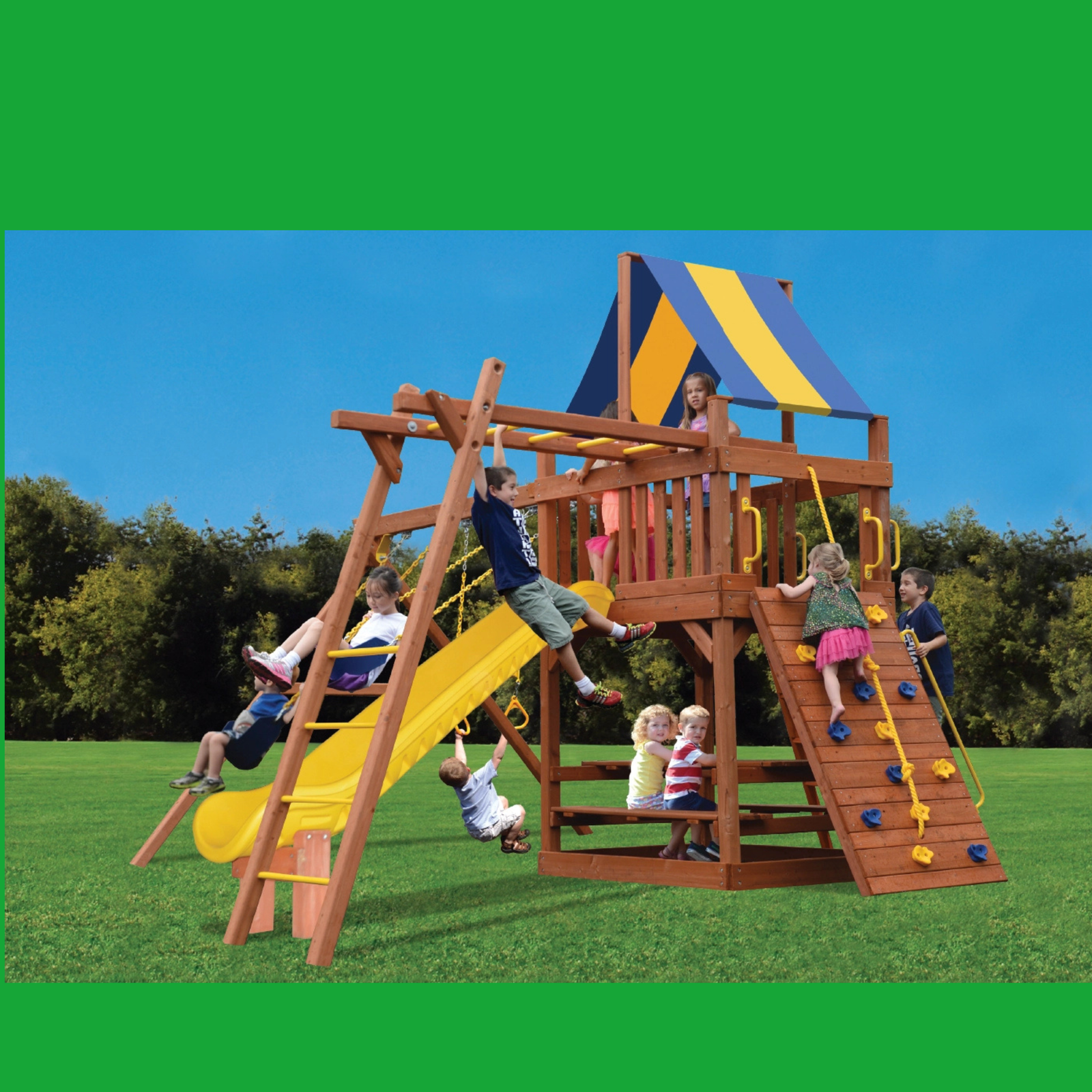 Original Fort 3, Swings & Monkey Bars