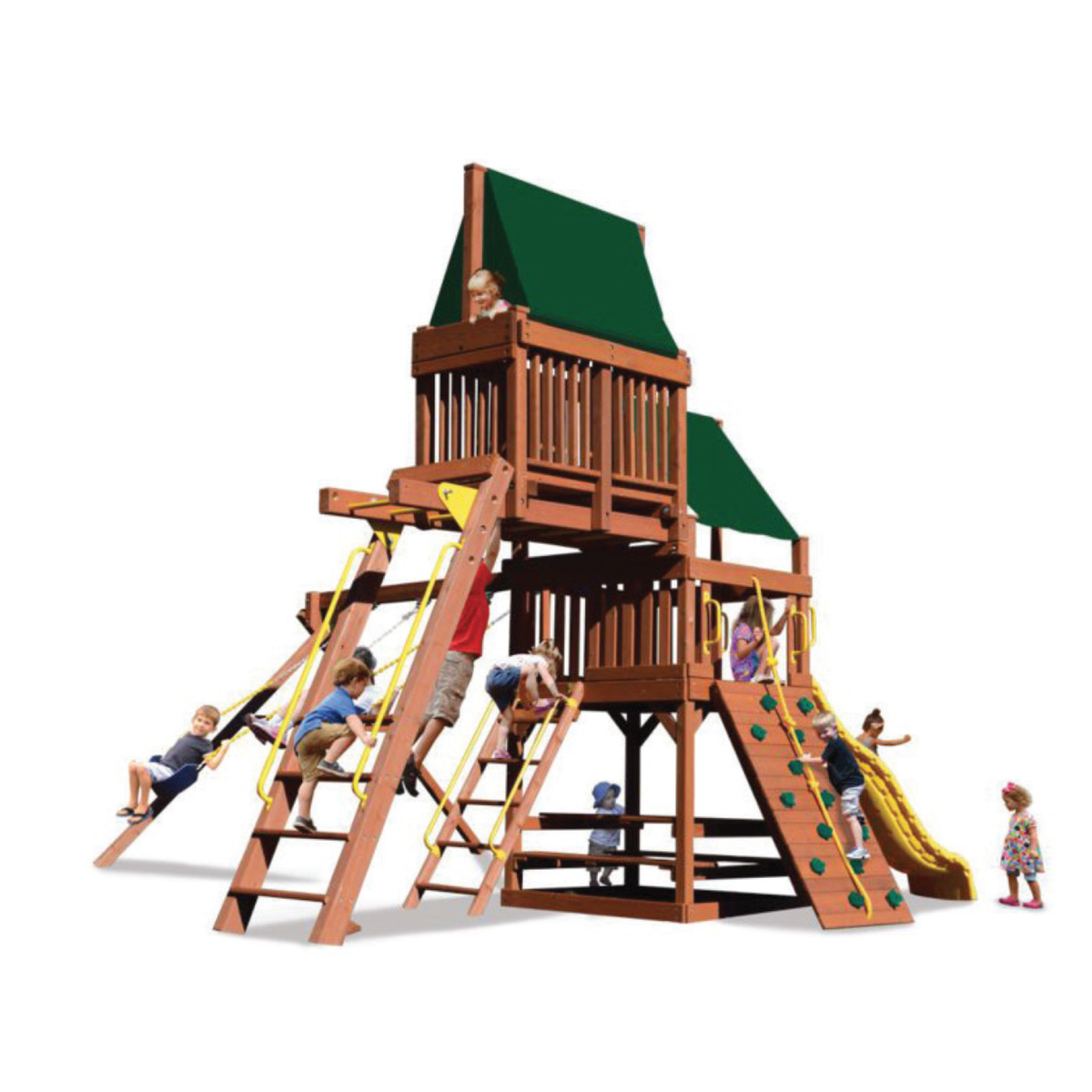 Original Fort 4, Swings, Monkey Bars & Sky Loft