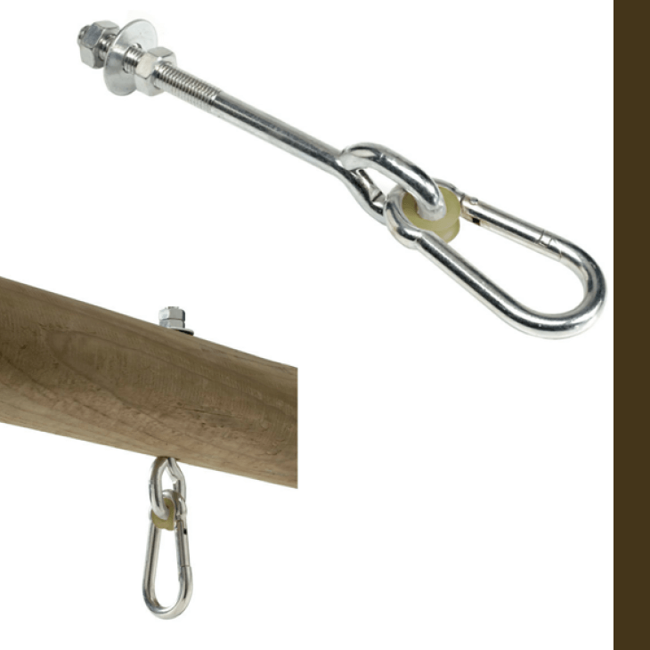 swing hanger with snap hook end
