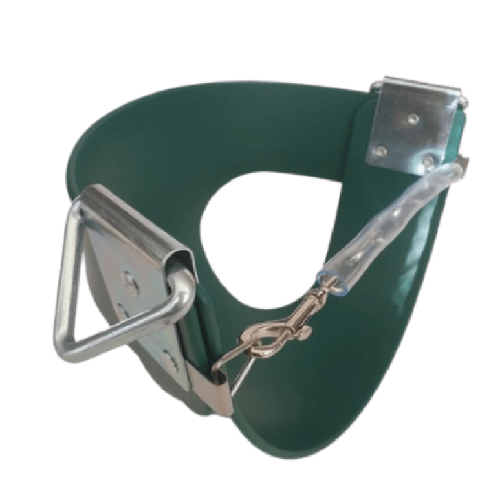 green half bucket swing front view