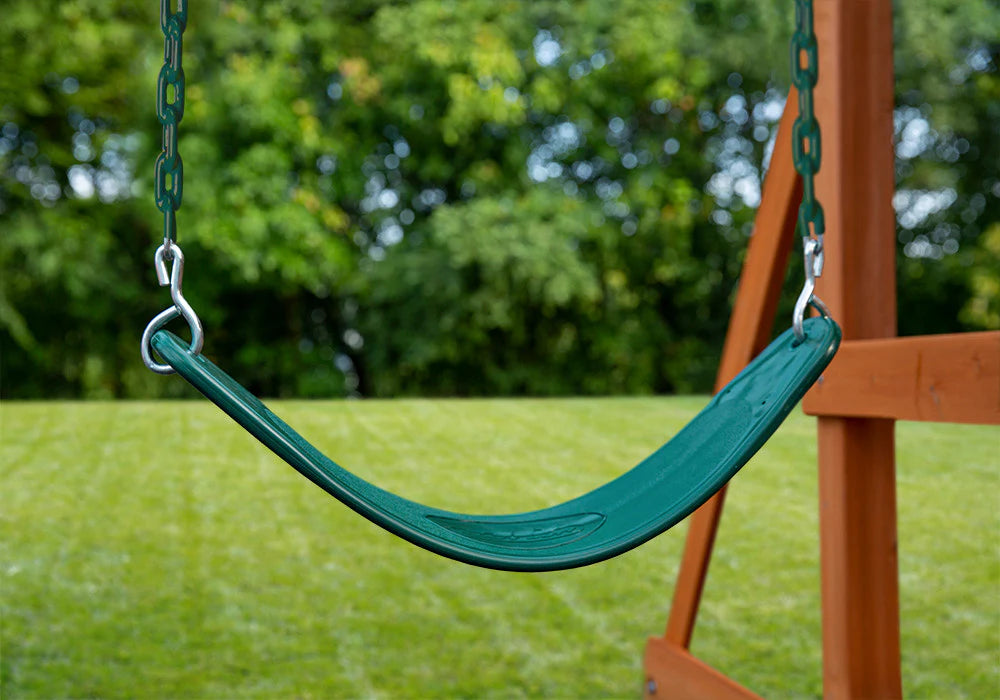 Belt swing with plastisol covered chains