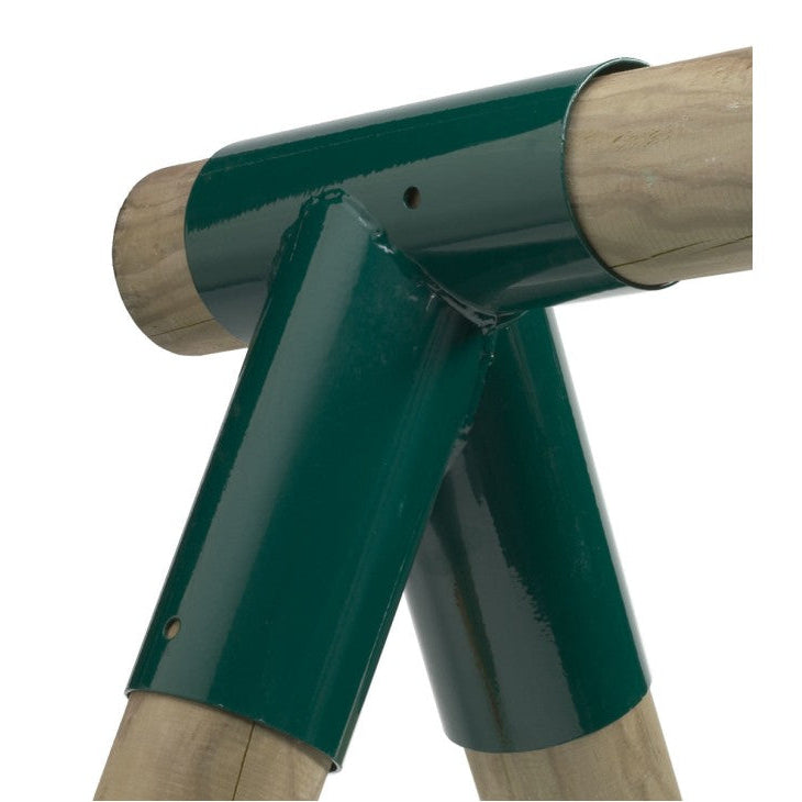 Swing bracket to make swing beam and legs connect safely.