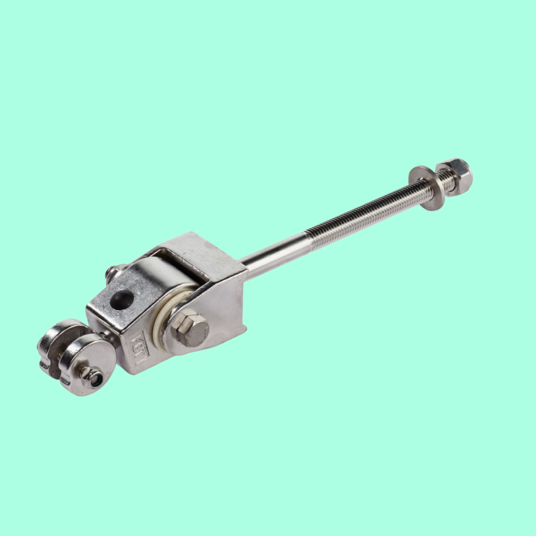 swing hanger for swing beam. commercial grade. stainless steel