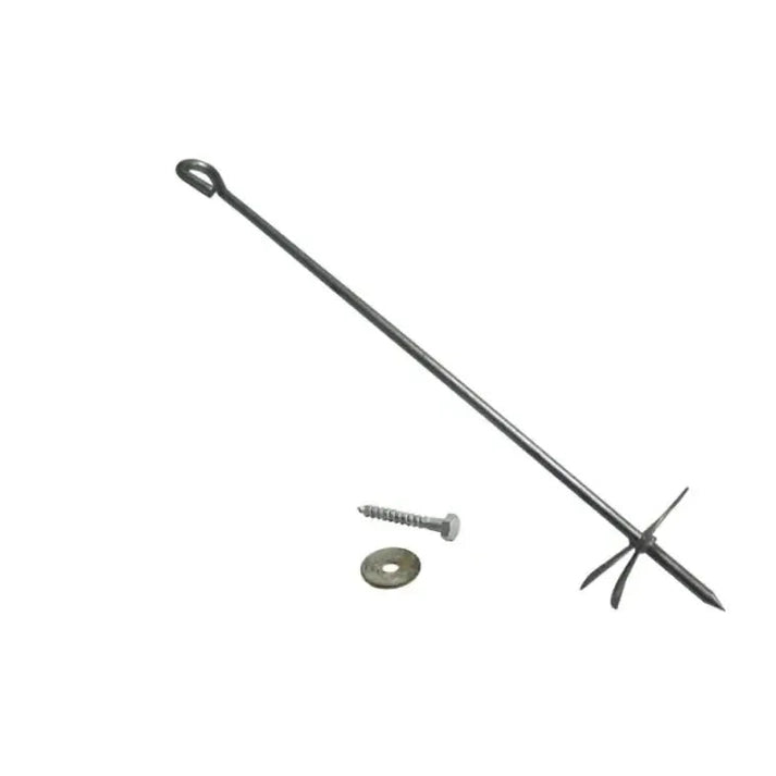 galvanised metal ground screw to secure playgrounds down