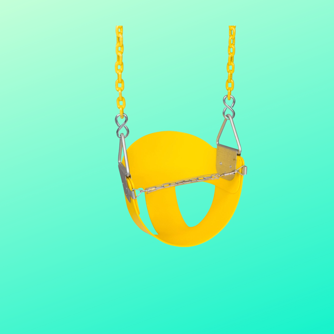 Half Bucket Swing with Chains