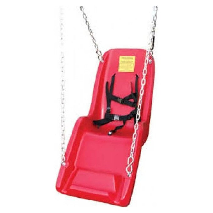 red jennswing and chains with safety harness