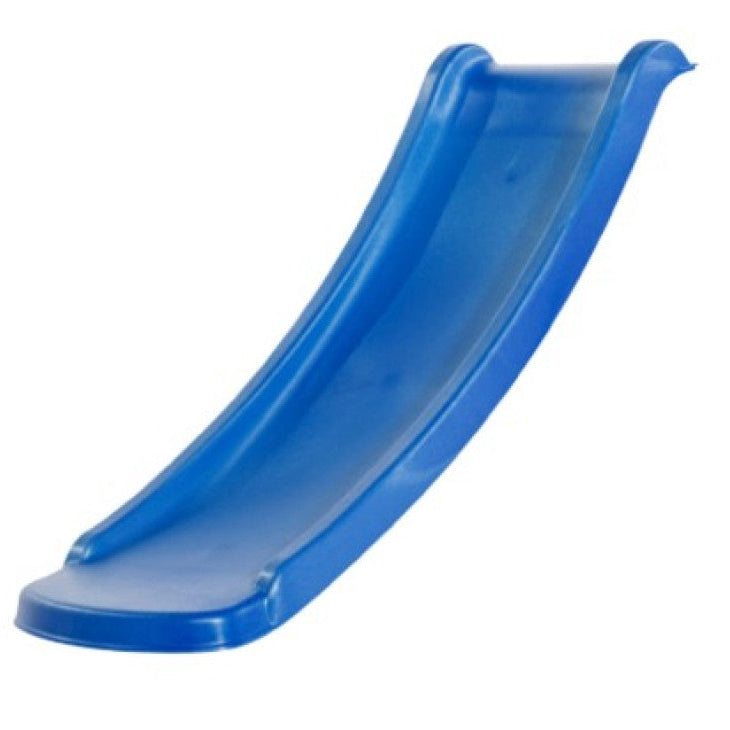 A blue playground slide for 60cm deck height