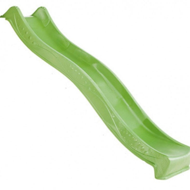 a lime green slide