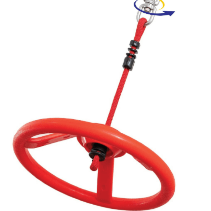 red ninja steering wheel for ninja course