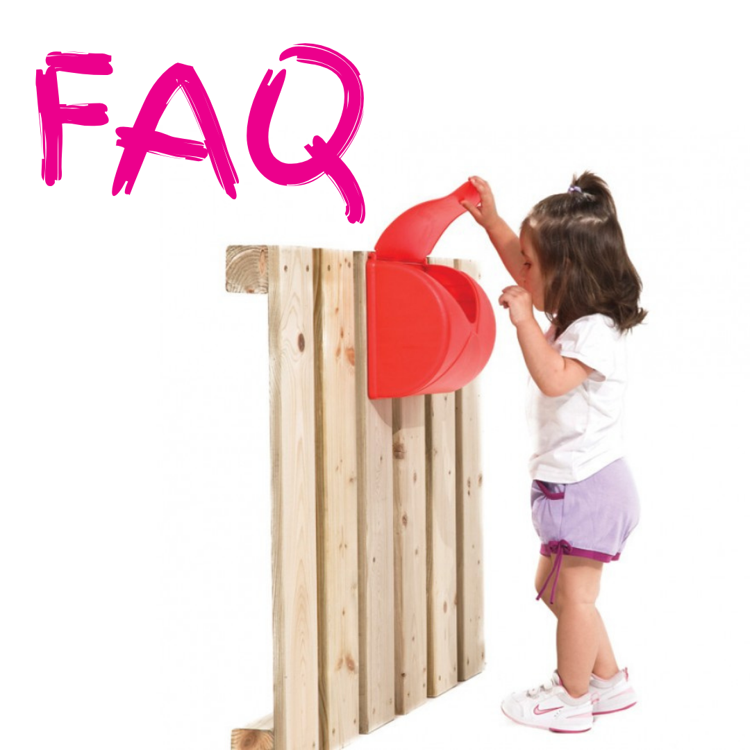 girl opening a red letter box and checking for her treasures or mail