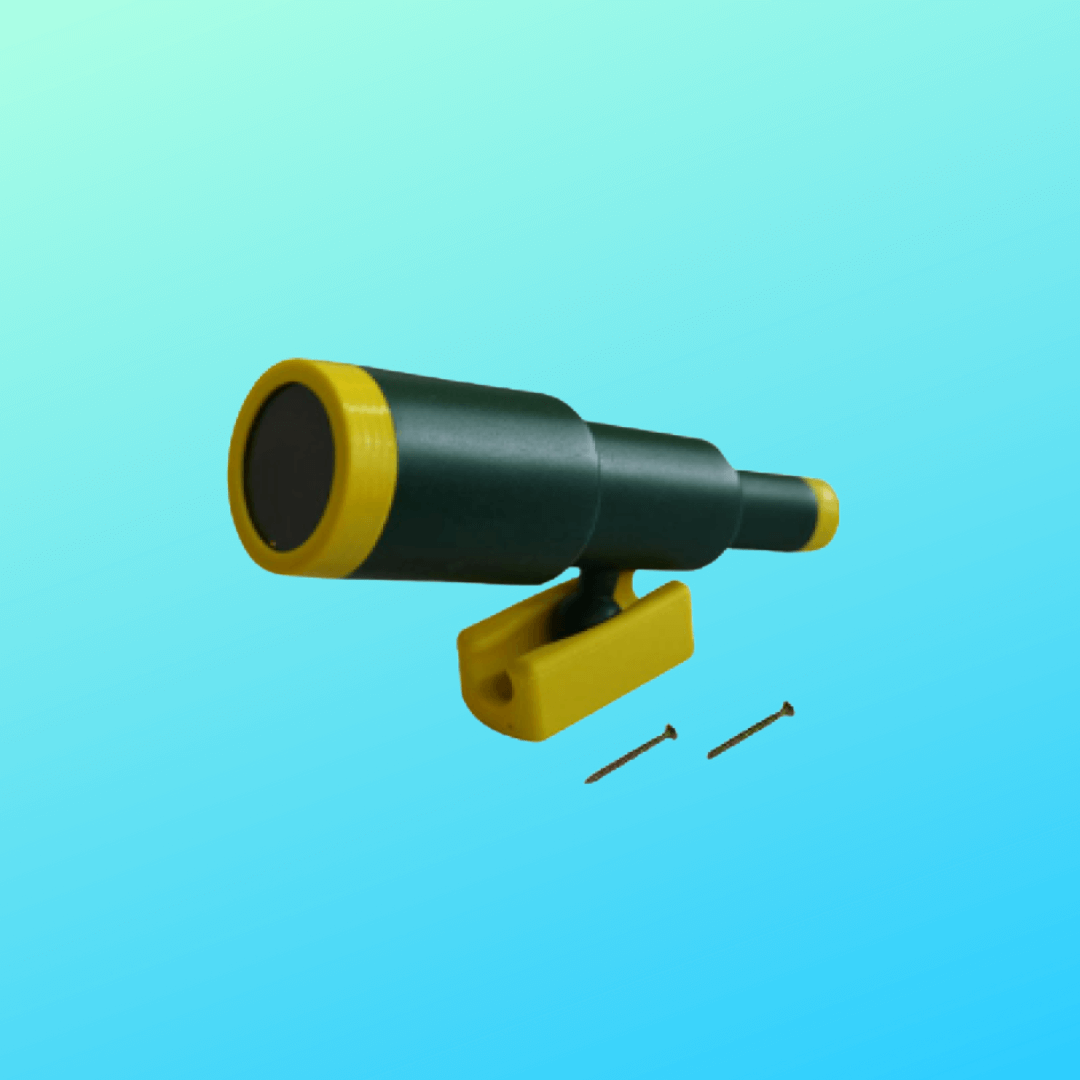 green and yellow playground telescope in nz