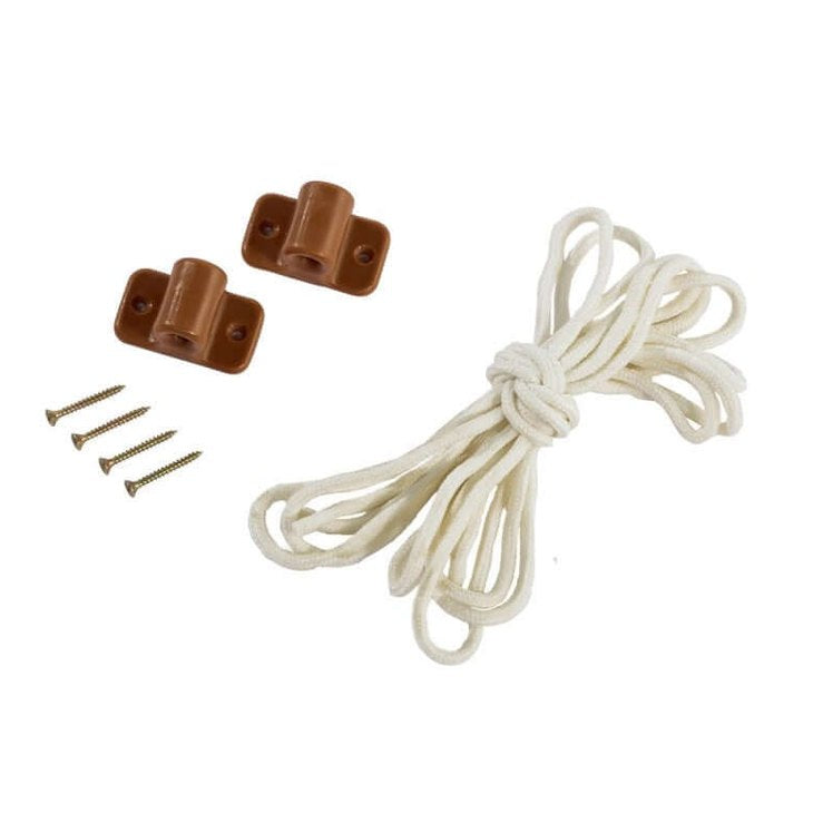 flag rope and associated hardware for playground