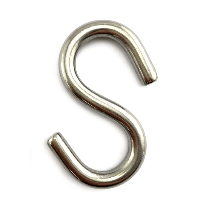 S hook for connecting swings to swing chain