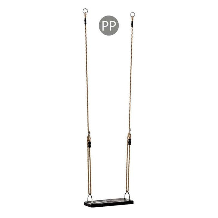 straight rubber swing seat and ropes