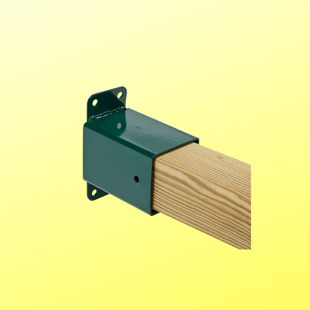 green powder coated steel swing beam wall bracket