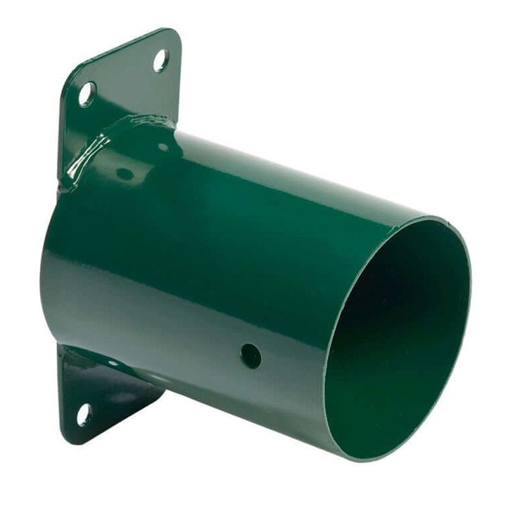 green metal swing corner bracket for round beam