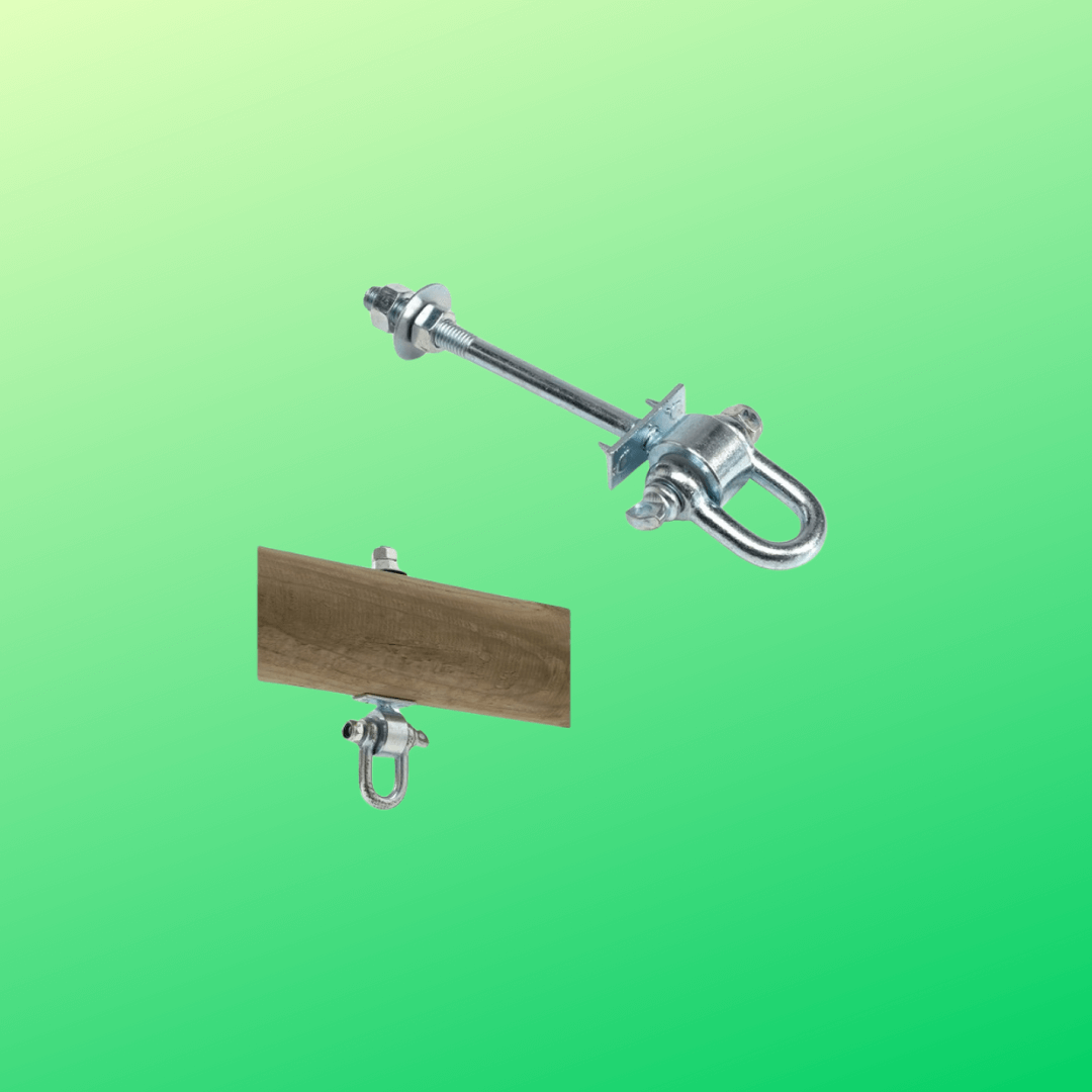 swing hanger with D shackle attachment