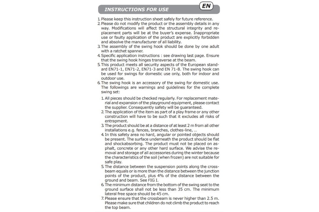 Swing Ductiles (1 piece)