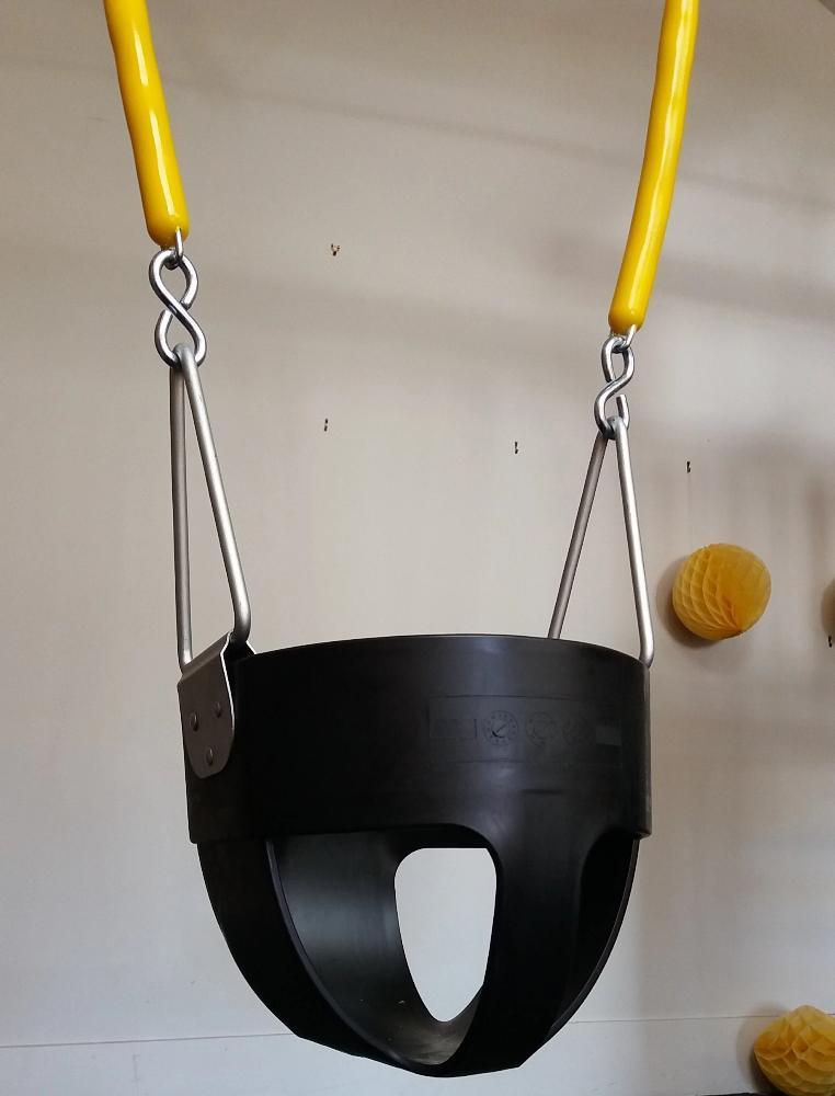 Bucket swing with chains - full bucket