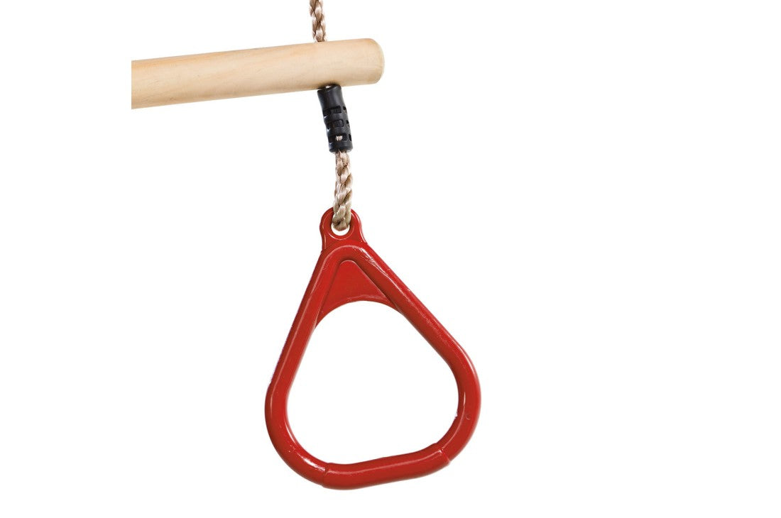 Trapeze bar, rings on PP ropes