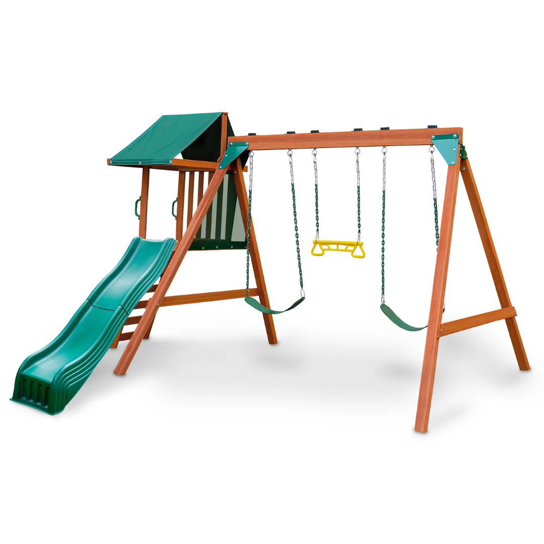 children swing and slide set 